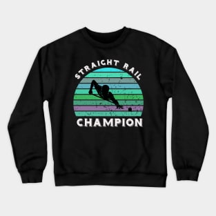 Straight rail carom billiards champion Crewneck Sweatshirt